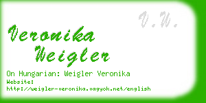 veronika weigler business card